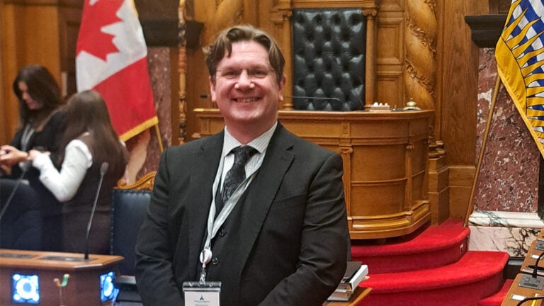 Mr. Forry visits the B.C. Legislature